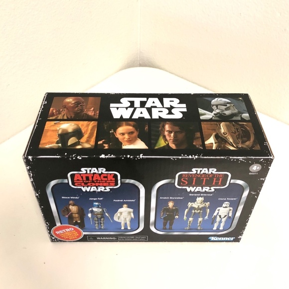 STAR WARS RETRO COLLECTION Attack of the Clones Revenge of the Sith 6 Pack - NEW - Picture 3 of 5
